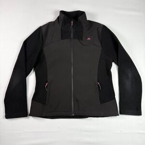 Snozu Performance Womens Black Softshell Fleece Hybrid Jacket Full Zip Large